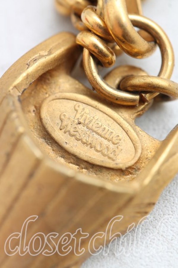 画像3: 【Vintage放出】ヴィヴィアンウエストウッド 中古 / コルセットネックレス  ゴールド  H-25-07-05-011-nl-OD-ZH (3)