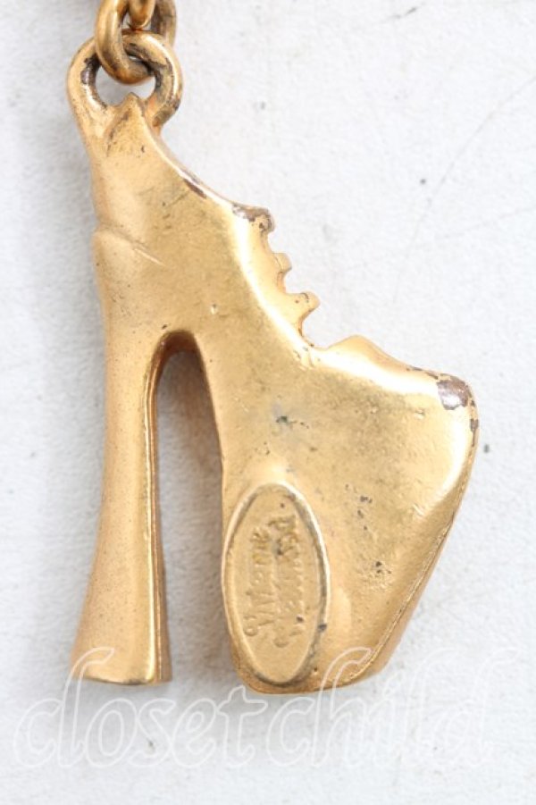 画像2: 【Vintage放出】ヴィヴィアンウエストウッド 中古 / エレベーテッドチャームネックレス  ゴールド  H-25-07-05-012-nl-OD-ZH (2)