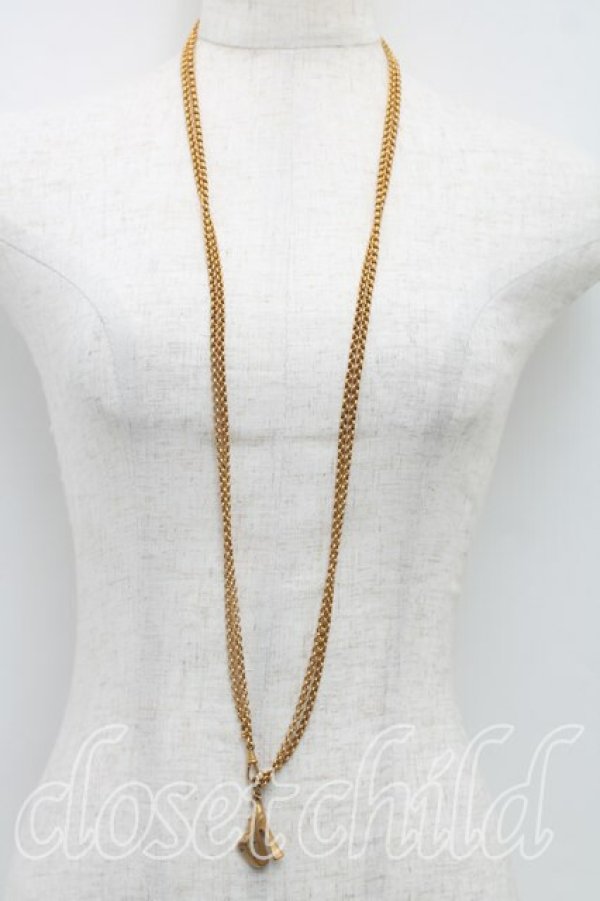 画像4: 【Vintage放出】ヴィヴィアンウエストウッド 中古 / エレベーテッドチャームネックレス  ゴールド  H-25-07-05-012-nl-OD-ZH (4)