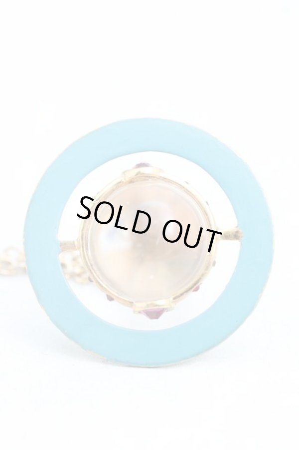 画像3: 【Vintage放出】ヴィヴィアンウエストウッド 中古 / ブルーサテライトスモールオーブネックレス  ゴールド  H-25-07-05-014-nl-OD-ZH (3)