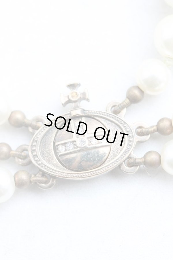 画像5: 【Vintage放出】ヴィヴィアンウエストウッド 中古 / 3連パールドロップチョーカー  ゴールド  H-25-07-05-017-nl-OD-ZH (5)