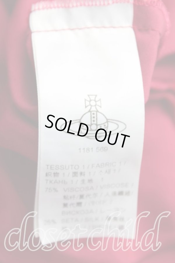 画像4: ANGLOMANIA 中古 / バルーンワンピース 44（13号） エンジ  H-25-07-13-024-op-OD-ZH (4)