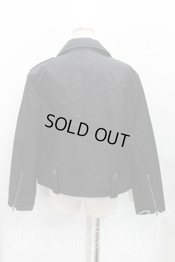 画像2: ヴィヴィアンウエストウッド 中古 / リサイクルナイロンラブライダースジャケット 00（ワンサイズ） 黒  H-25-07-13-026-co-OD-ZH (2)