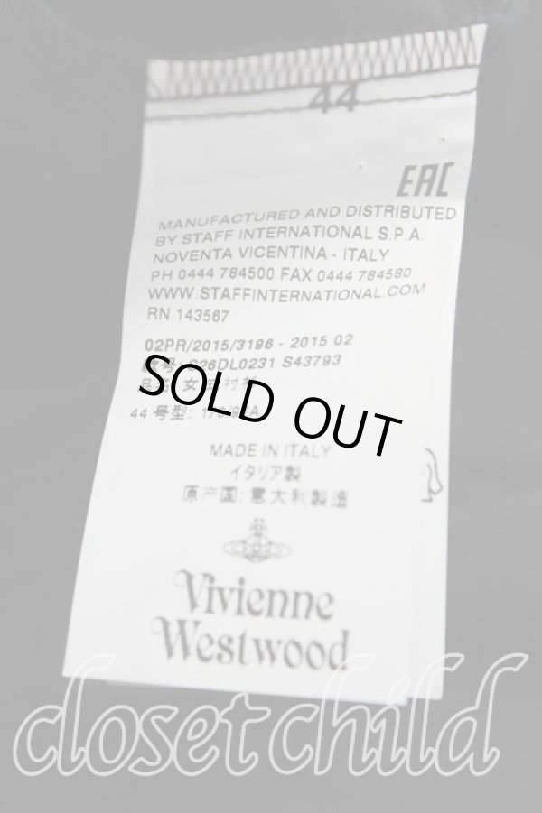 画像4: ヴィヴィアンウエストウッド 中古 / LOVEシャツ 44(13号) 黒  H-25-07-13-029-bl-IN-ZH (4)