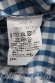画像4: ANGLOMANIA 中古 / ギンガムチェック半袖BIGシャツ 38(M相当) 青  H-25-07-13-031-bl-IN-ZH (4)