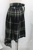 画像2: ANGLOMANIA 中古 / タータンチェックフラップスカート 38(7号相当) 緑  H-25-07-13-034-sk-IN-ZH (2)