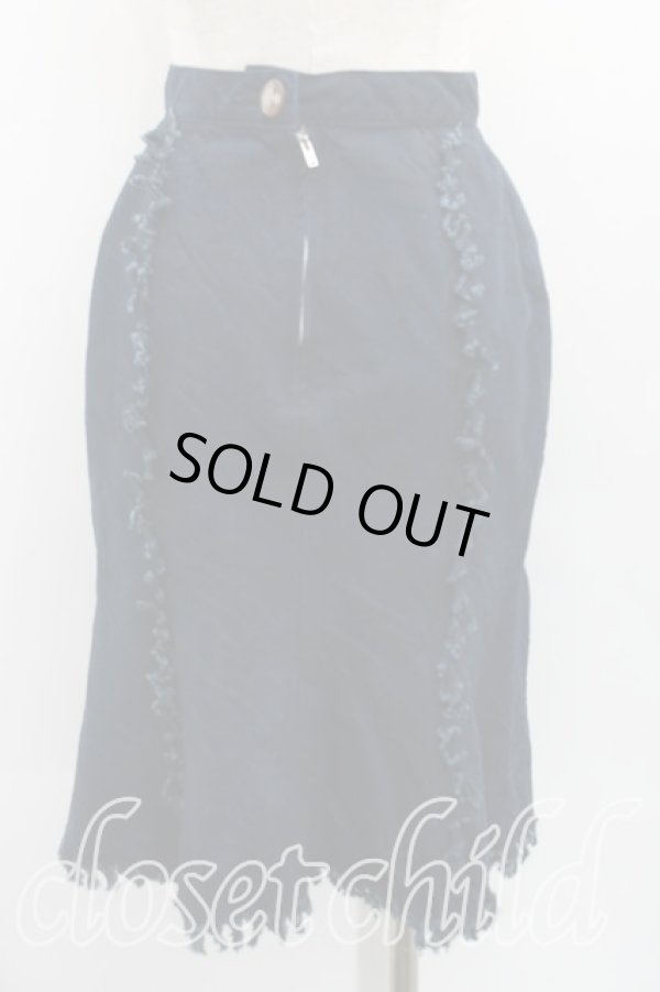 画像4: ヴィヴィアンウエストウッド 中古 / フリンジデニムセットアップ JKT2(9号)/SK1(7号) インディゴ  H-25-07-13-036-su-IN-ZH (4)