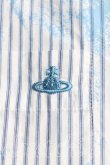 画像6: ヴィヴィアンウエストウッド 中古 / 単色オーブ刺繍ストライプ半袖シャツワンピース 2(9号相当) 水色  H-25-07-13-004-op-IN-ZH (6)