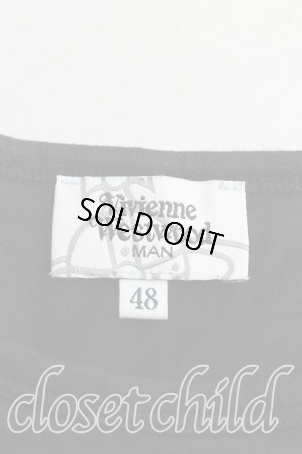 画像3: ヴィヴィアンウエストウッド MAN 中古 / ミニラTシャツ 48（L） 黒  H-25-07-13-041-ts-OD-ZH (3)