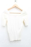 画像2: ヴィヴィアンウエストウッド 中古 / 単色オーブ刺繍半袖サマーニット 2（9号相当） 白  H-25-07-13-046-to-IN-ZH (2)