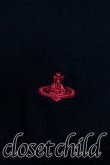 画像6: ヴィヴィアンウエストウッド 中古 / 単色オーブ刺繍タイフロントセーター 3（11号相当） 黒  H-25-07-13-047-to-IN-ZH (6)