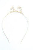 画像2: ヴィヴィアンウエストウッド 中古 / BOW ALICE BAND  ゴールド  H-25-07-13-049-ac-OD-ZH (2)