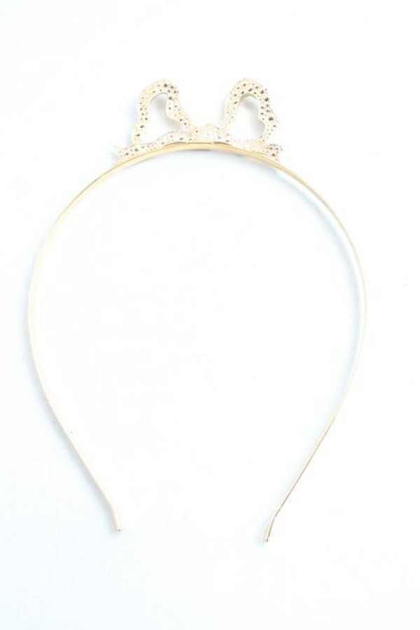 画像2: ヴィヴィアンウエストウッド 中古 / BOW ALICE BAND  ゴールド  H-25-07-13-049-ac-OD-ZH (2)