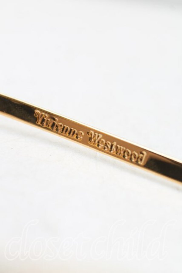 画像4: ヴィヴィアンウエストウッド 中古 / BOW ALICE BAND  ゴールド  H-25-07-13-049-ac-OD-ZH (4)