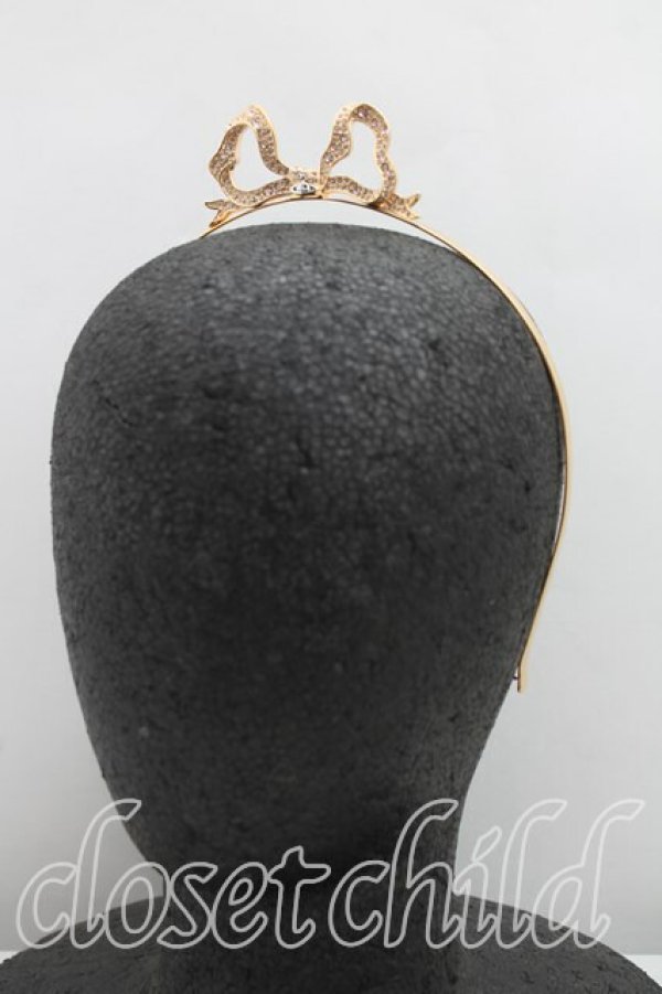 画像5: ヴィヴィアンウエストウッド 中古 / BOW ALICE BAND  ゴールド  H-25-07-13-049-ac-OD-ZH (5)