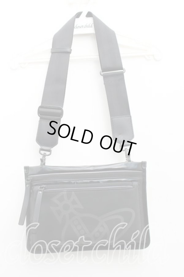 画像2: ヴィヴィアンウエストウッド 中古 / ホログラムショルダーバッグ  黒  H-25-07-13-058-ba-OD-ZH (2)