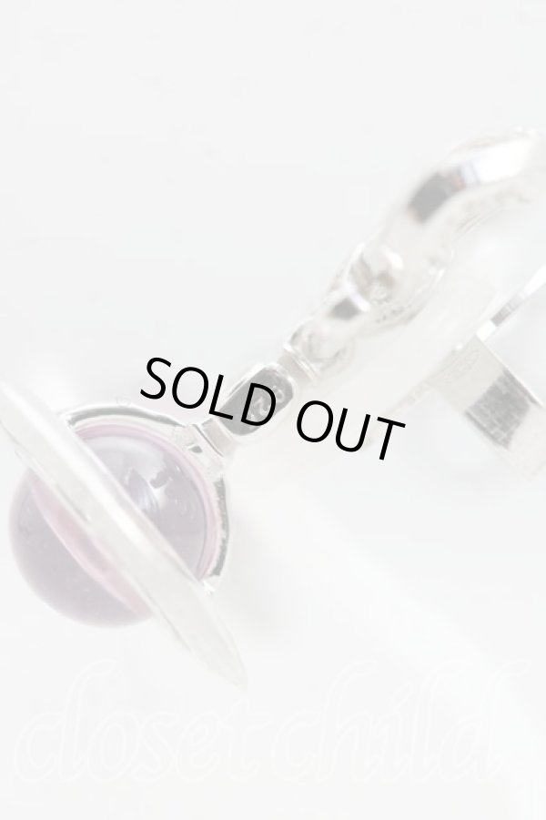 画像2: ヴィヴィアンウエストウッド 中古 / OCTAVIE EARRINGS  シルバー×ピンク  H-25-07-13-060-er-IN-ZH (2)