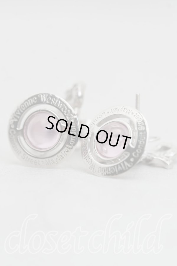 画像4: ヴィヴィアンウエストウッド 中古 / OCTAVIE EARRINGS  シルバー×ピンク  H-25-07-13-060-er-IN-ZH (4)