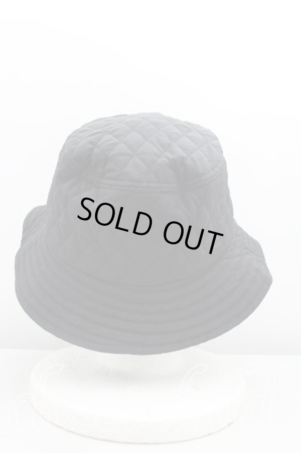 画像3: ヴィヴィアンウエストウッド 中古 / キルティングバケットハット  黒  H-25-07-13-061-ha-OD-ZH (3)