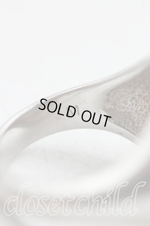 画像6: ヴィヴィアンウエストウッド 中古 / 【復刻】エナメルボタンリング M(14号) シルバー×黒  H-25-07-13-068-rg-IN-ZH (6)