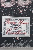 画像2: ヴィヴィアンウエストウッド 中古 / ミルキーウェイ大判チーフ（回顧展限定）  黒  H-25-07-13-102-gd-OD-ZH (2)