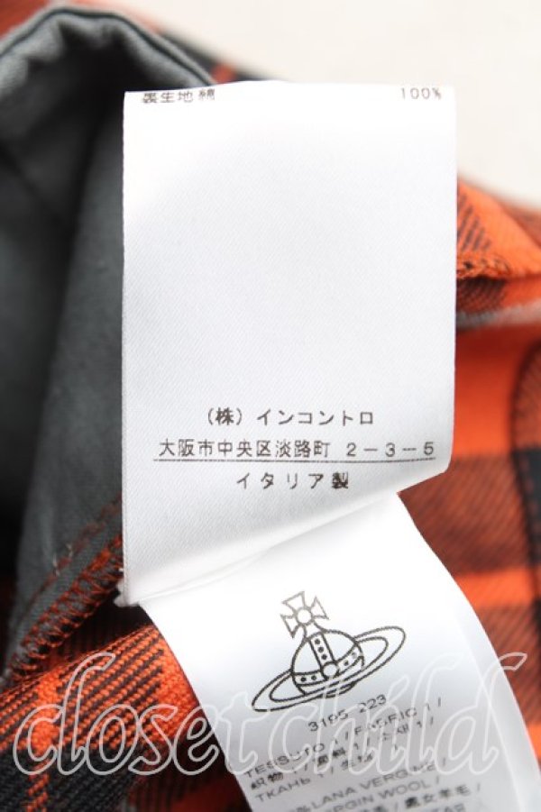 画像5: ANGLOMANIA 中古 / タータンチェックキュロットスカート 38（7号） 茶  H-25-07-13-010-pa-OD-ZH (5)