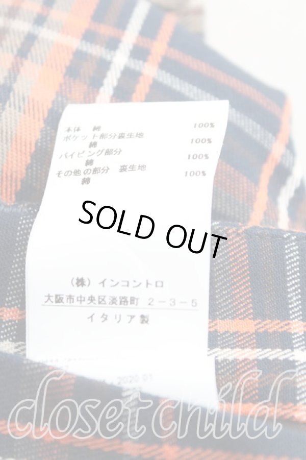 画像5: ヴィヴィアンウエストウッド 中古 / タータンチェックパンツ 40（M） 紺ｘオレンジ  H-25-07-13-012-pa-OD-ZH (5)