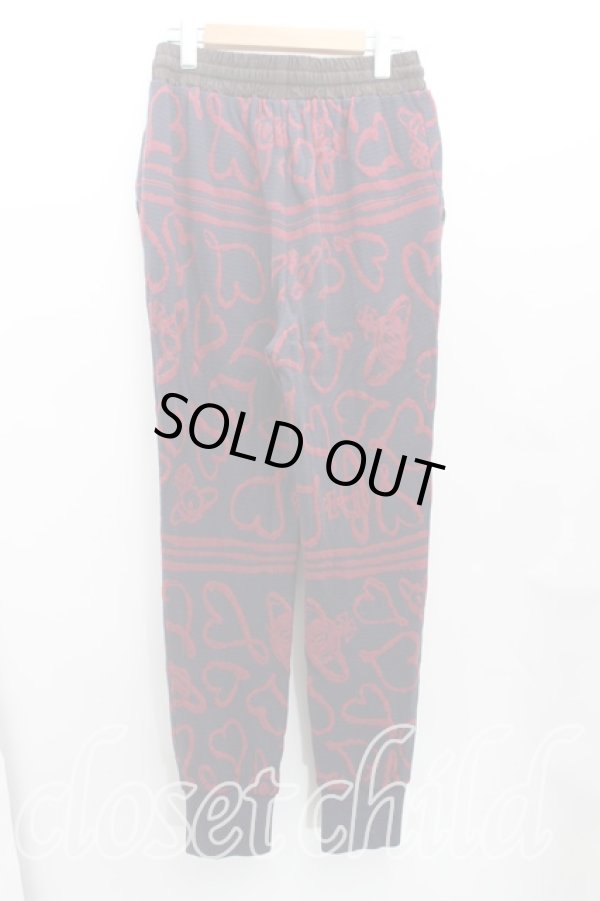 画像2: ヴィヴィアンウエストウッド 中古 / ヴァレンタインハートスウェット 2（9号） 赤ｘ紺  H-25-07-13-013-pa-OD-ZH (2)