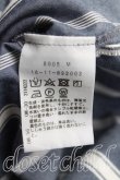 画像4: ヴィヴィアンウエストウッド 中古 / 単色オーブ刺繍ストライプシャツ 2(9号相当) 青×白  H-25-07-13-014-bl-IN-ZH (4)