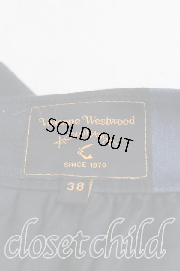 画像3: ANGLOMANIA 中古 / ボーダーフレアスカート 38（7号） 黒ｘ紺  H-25-07-13-016-sk-OD-ZH (3)