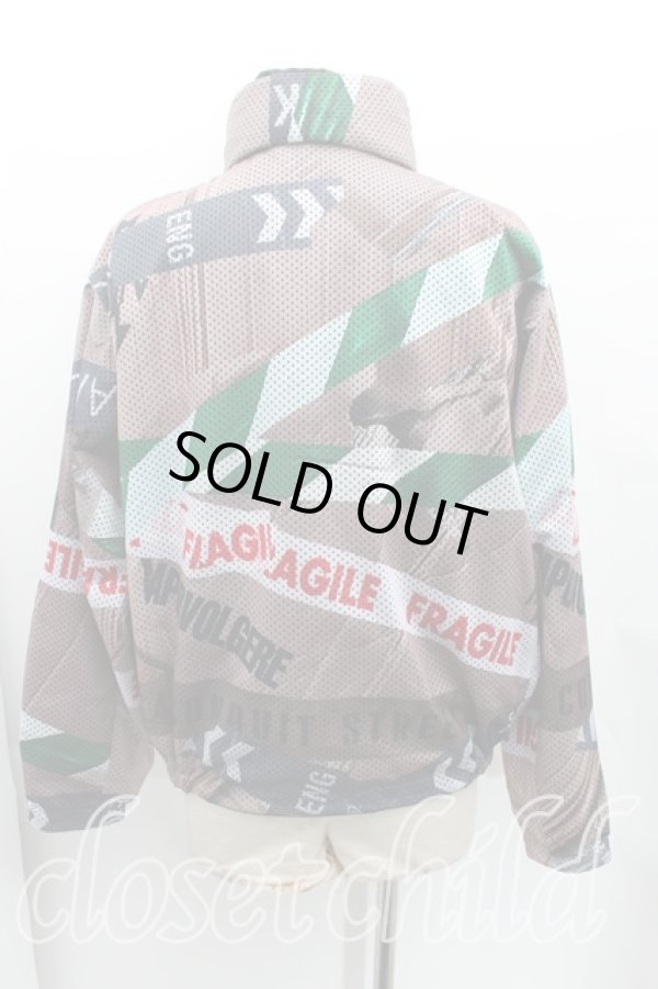 画像2: ヴィヴィアンウエストウッド MAN 中古 / CAUTION TAPE MAN LONDON リバーシブルボマー 44(メンズS) 茶  H-25-07-20-003-jc-IN-ZH (2)