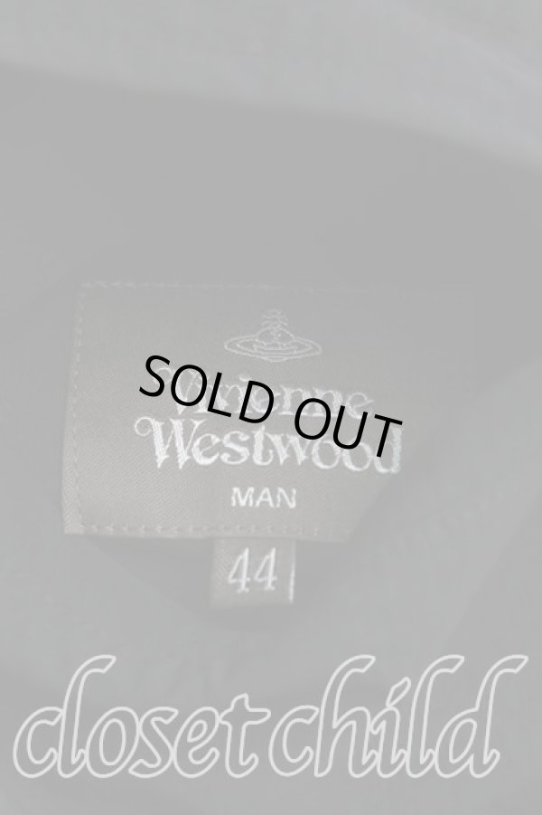 画像4: ヴィヴィアンウエストウッド MAN 中古 / CAUTION TAPE MAN LONDON リバーシブルボマー 44(メンズS) 茶  H-25-07-20-003-jc-IN-ZH (4)