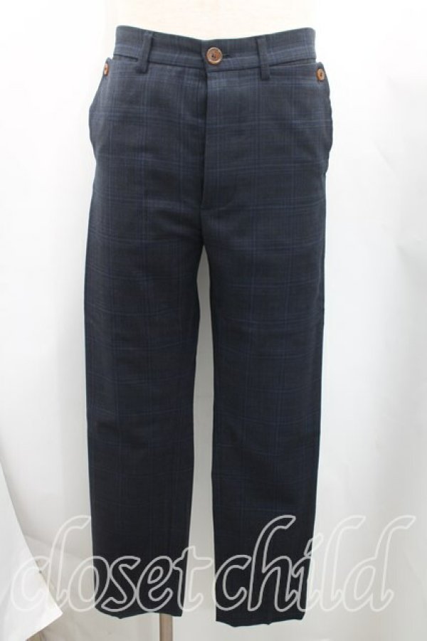 画像3: ヴィヴィアンウエストウッド MAN 中古 / タータンチェックウエストコートセットアップ 44(メンズS) 紺  H-25-07-20-027-su-IN-ZH (3)