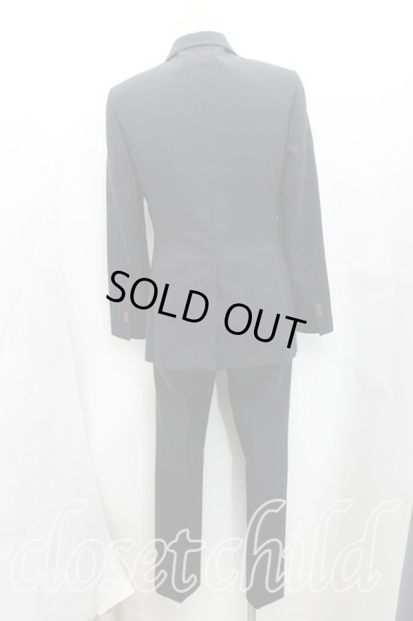 画像2: ヴィヴィアンウエストウッド MAN 中古 / ストライプシングルセットアップ 44(メンズS) 黒  H-25-07-20-028-su-IN-ZH (2)