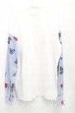 画像2: ヴィヴィアンウエストウッド MAN 中古 / HEART SKULL ORBシャツ切替トップス 42(メンズXS相当) 白×青  H-25-07-20-032-ts-IN-ZH (2)