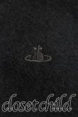 画像6: ヴィヴィアンウエストウッド 中古 / 単色オーブ刺繍ウールドルマントップス 2(9号相当) 黒  H-25-07-20-038-to-IN-ZH (6)