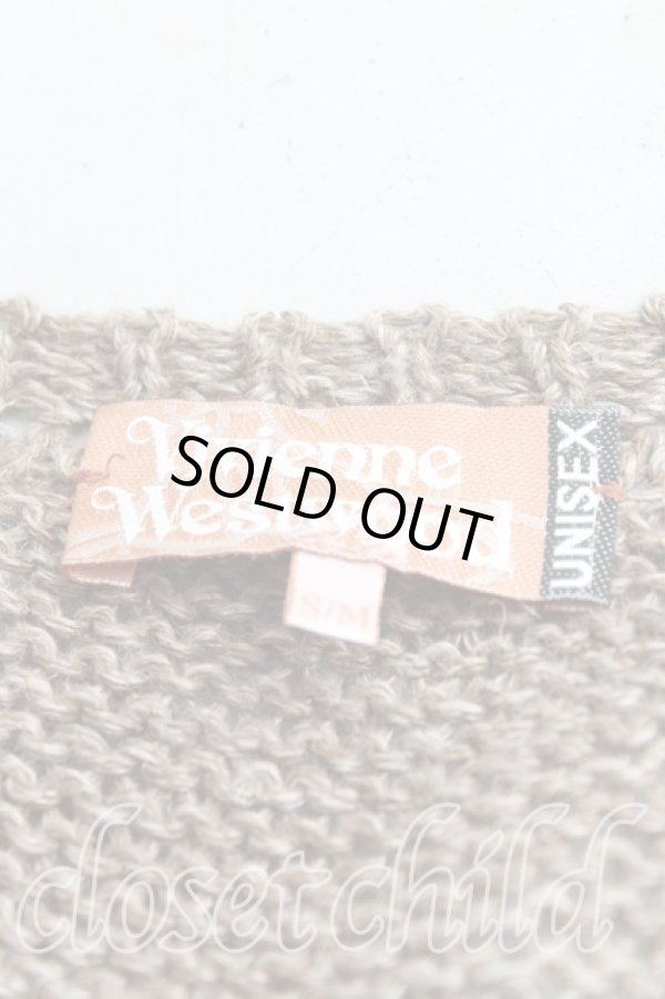 画像3: ヴィヴィアンウエストウッド 中古 / ダイヤニット S/M 茶  H-25-07-20-040-to-IN-ZH (3)