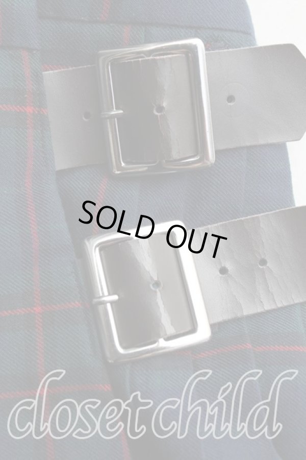 画像6: ヴィヴィアンウエストウッド 中古 / タータンチェックキルトスカート 2（9号） 緑  H-25-07-20-046-sk-OD-ZH (6)