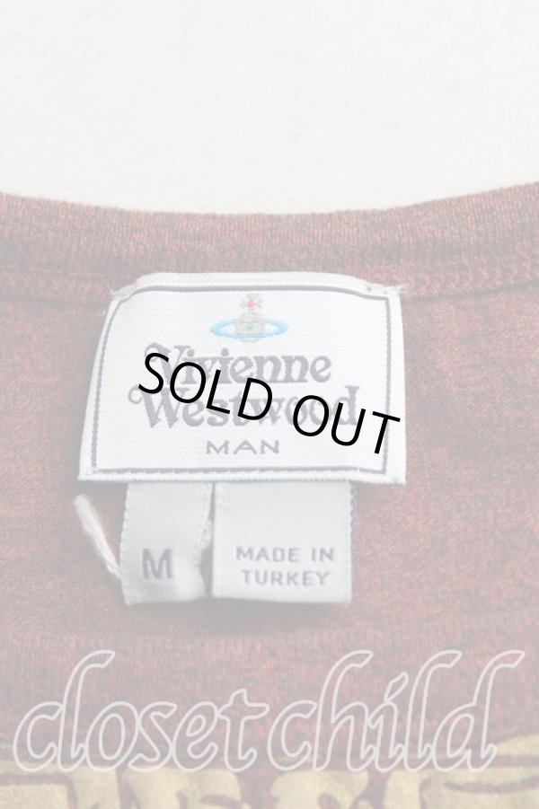 画像3: ヴィヴィアンウエストウッド MAN 中古 / エリザベスTシャツ M 茶  H-25-07-20-049-ts-OD-ZH (3)