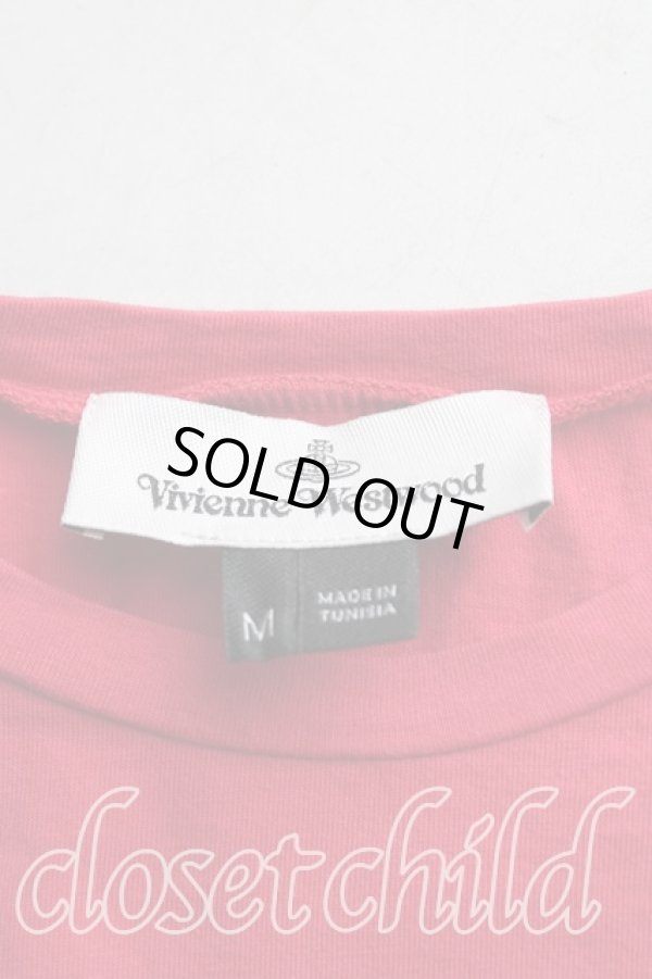 画像3: ヴィヴィアンウエストウッド 中古 / カラーオーブ刺繍Tシャツ M ピンク  H-25-07-20-054-ts-OD-ZH (3)