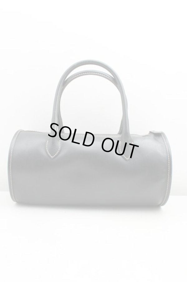 画像2: ヴィヴィアンウエストウッド 中古 / オーブ型押シレザードラム型バッグ  黒  H-25-07-20-060-ba-OD-ZH (2)