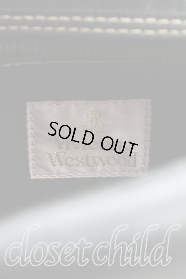 画像4: ヴィヴィアンウエストウッド 中古 / オーブ型押シレザードラム型バッグ  黒  H-25-07-20-060-ba-OD-ZH (4)