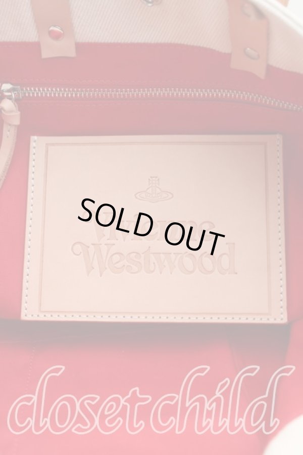 画像4: ヴィヴィアンウエストウッド 中古 / キャンバストートバッグ  生成  H-25-07-20-068-ba-OD-ZH (4)