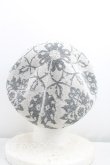 画像3: ヴィヴィアンウエストウッド 中古 / 総柄サマーベレー帽  灰  H-25-07-20-083-ha-IN-ZH (3)