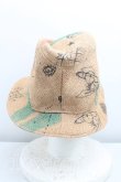 画像3: ヴィヴィアンウエストウッド 中古 / リネンハット  ナチュラル  H-25-07-20-086-ha-OD-ZH (3)