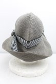 画像3: ヴィヴィアンウエストウッド 中古 / ストローハット  灰  H-25-07-20-087-ha-IN-ZH (3)