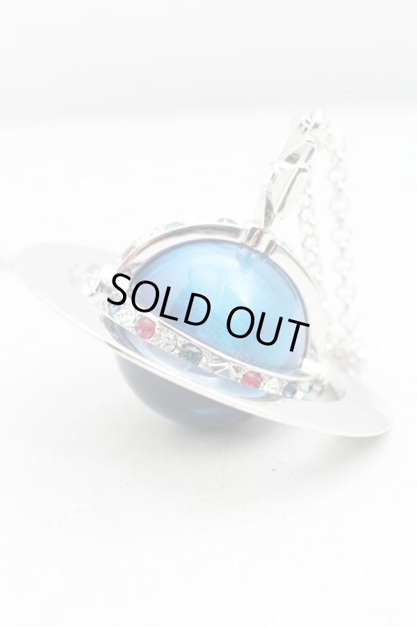 画像2: ヴィヴィアンウエストウッド 中古 / NEW GIANT ORB ネックレス  ブルーマーブル  H-25-07-20-089-nl-OD-ZH (2)