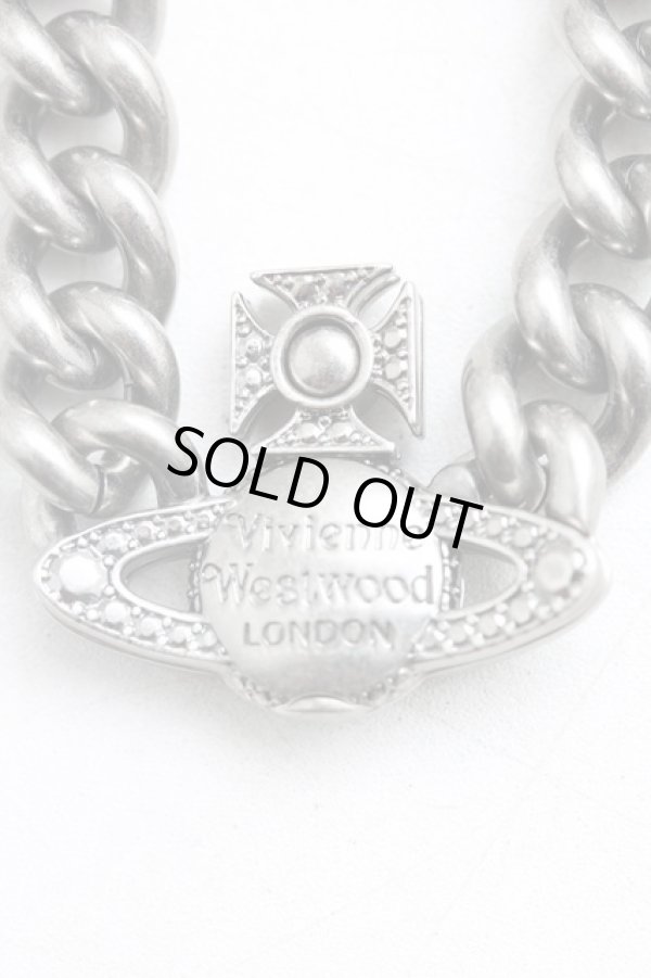 画像2: ヴィヴィアンウエストウッド 中古 / GRAZIELLAチョーカー  ガンメタ  H-25-07-20-094-nl-OD-ZH (2)