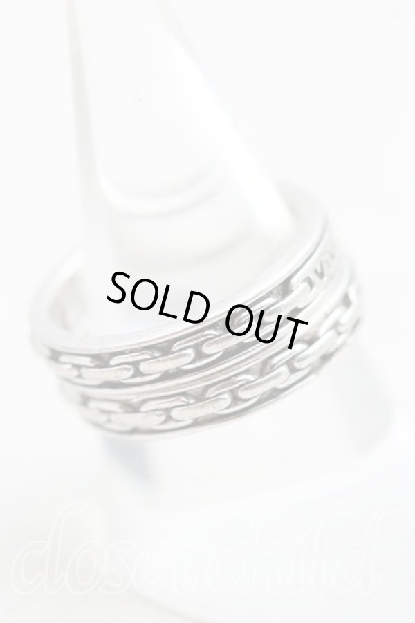 画像3: ヴィヴィアンウエストウッド 中古 / ロゴダブルリング XL(19号) シルバー  H-25-07-20-101-rg-IN-ZH (3)