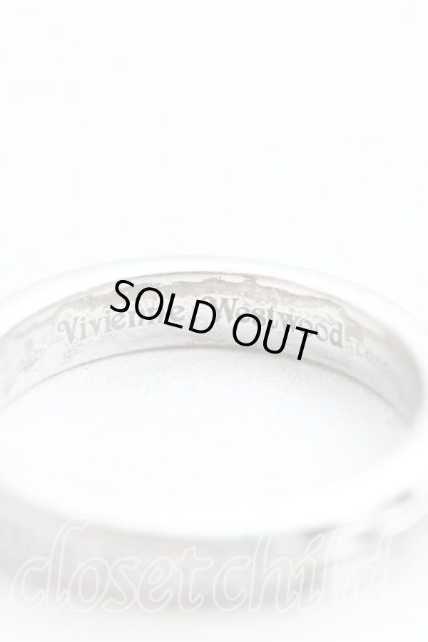 画像6: ヴィヴィアンウエストウッド 中古 / ロゴダブルリング XL(19号) シルバー  H-25-07-20-101-rg-IN-ZH (6)